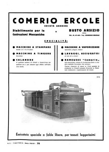 Tinctoria i progressi delle industrie tintorie e tessili