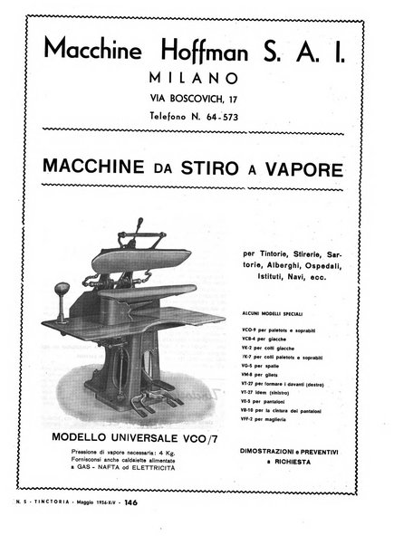 Tinctoria i progressi delle industrie tintorie e tessili