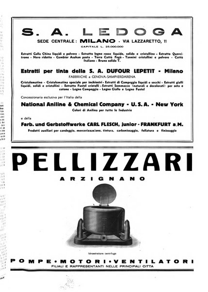 Tinctoria i progressi delle industrie tintorie e tessili