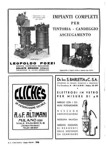 Tinctoria i progressi delle industrie tintorie e tessili