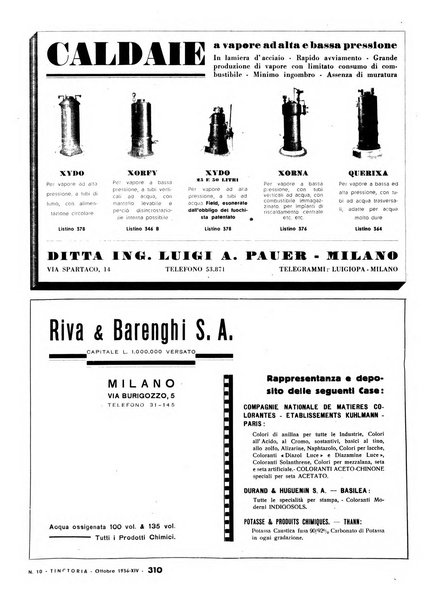 Tinctoria i progressi delle industrie tintorie e tessili