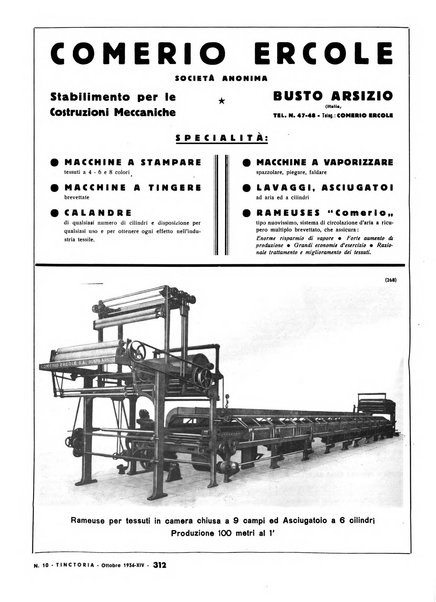 Tinctoria i progressi delle industrie tintorie e tessili