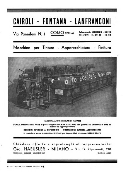 Tinctoria i progressi delle industrie tintorie e tessili