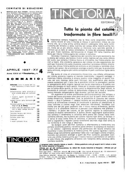 Tinctoria i progressi delle industrie tintorie e tessili