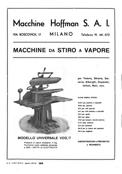 Tinctoria i progressi delle industrie tintorie e tessili