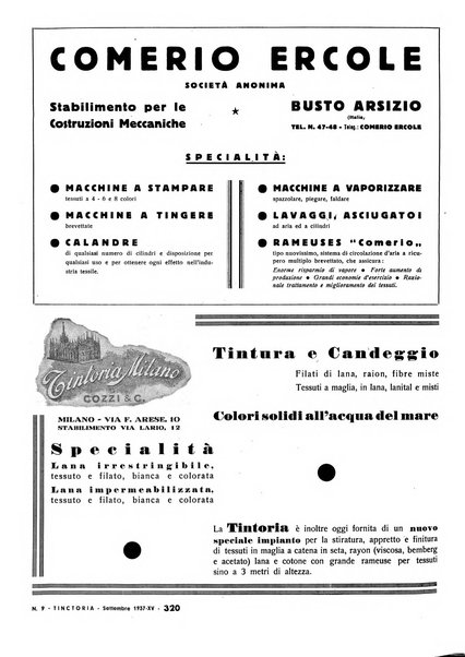 Tinctoria i progressi delle industrie tintorie e tessili