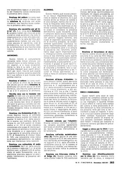 Tinctoria i progressi delle industrie tintorie e tessili