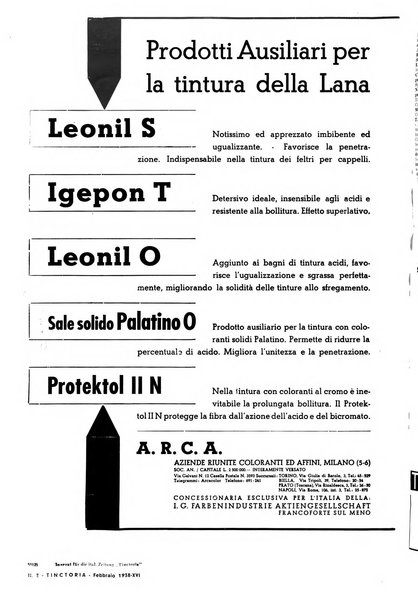 Tinctoria i progressi delle industrie tintorie e tessili