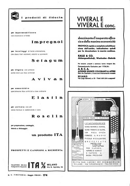 Tinctoria i progressi delle industrie tintorie e tessili