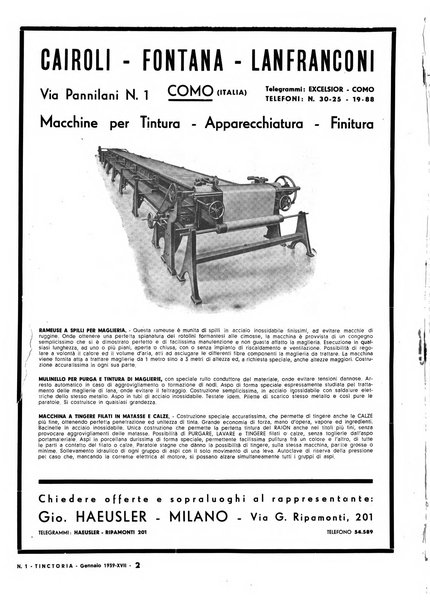 Tinctoria i progressi delle industrie tintorie e tessili