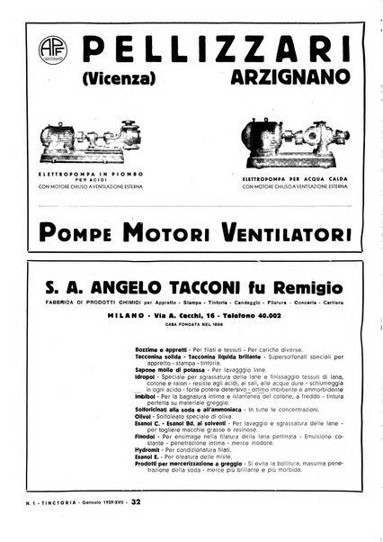 Tinctoria i progressi delle industrie tintorie e tessili