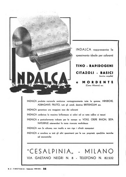 Tinctoria i progressi delle industrie tintorie e tessili