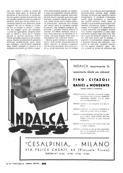 Tinctoria i progressi delle industrie tintorie e tessili