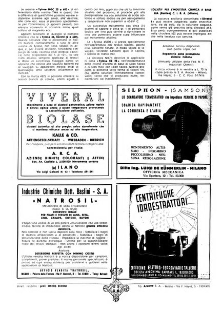 Tinctoria i progressi delle industrie tintorie e tessili