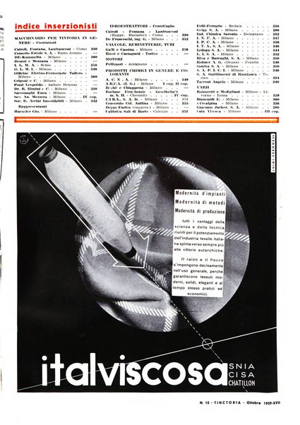 Tinctoria i progressi delle industrie tintorie e tessili