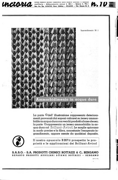 Tinctoria i progressi delle industrie tintorie e tessili