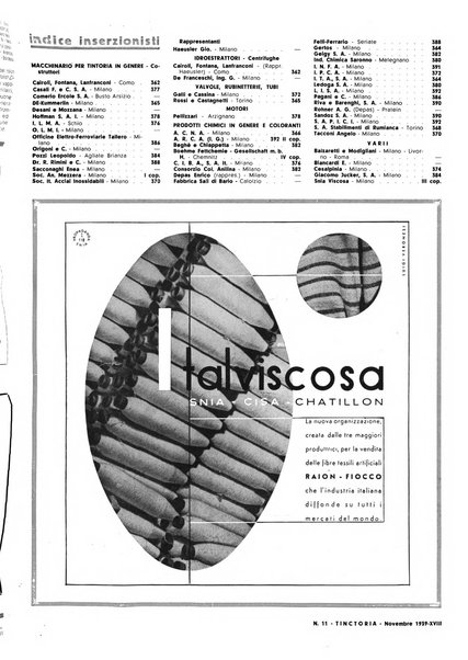 Tinctoria i progressi delle industrie tintorie e tessili