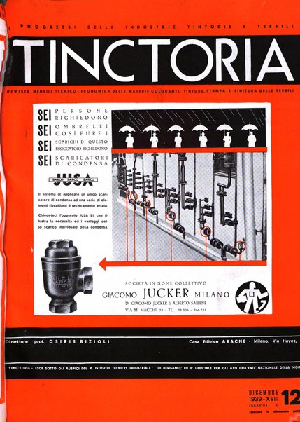 Tinctoria i progressi delle industrie tintorie e tessili