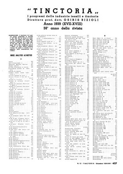 Tinctoria i progressi delle industrie tintorie e tessili