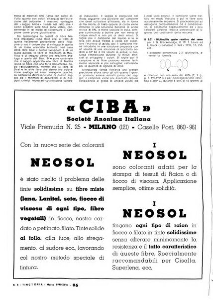 Tinctoria i progressi delle industrie tintorie e tessili