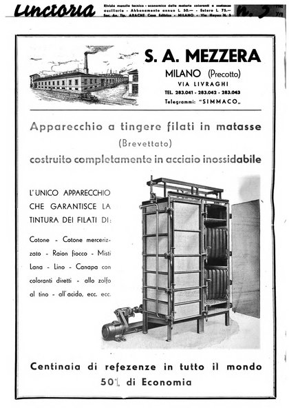 Tinctoria i progressi delle industrie tintorie e tessili