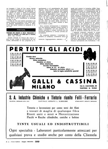 Tinctoria i progressi delle industrie tintorie e tessili