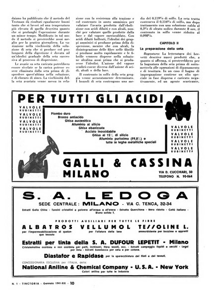 Tinctoria i progressi delle industrie tintorie e tessili