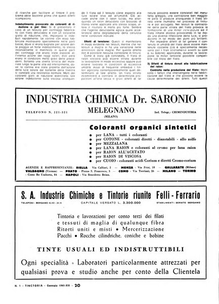 Tinctoria i progressi delle industrie tintorie e tessili