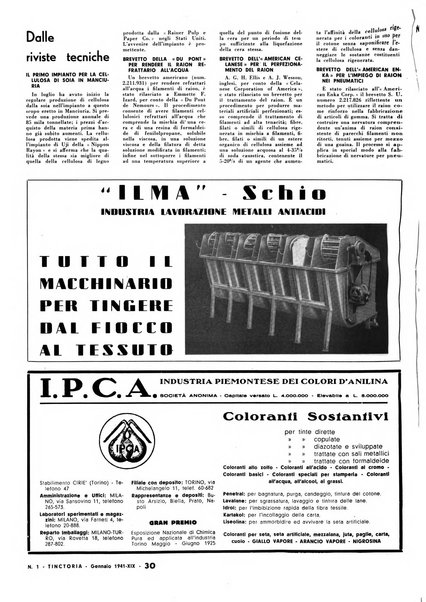 Tinctoria i progressi delle industrie tintorie e tessili