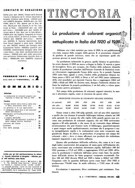 Tinctoria i progressi delle industrie tintorie e tessili