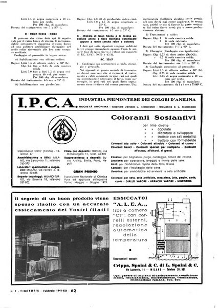 Tinctoria i progressi delle industrie tintorie e tessili