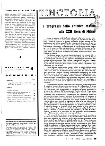 Tinctoria i progressi delle industrie tintorie e tessili