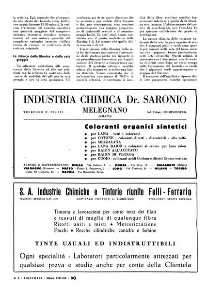 Tinctoria i progressi delle industrie tintorie e tessili