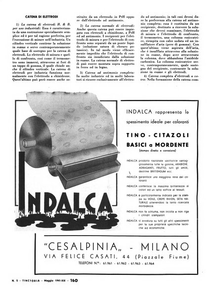 Tinctoria i progressi delle industrie tintorie e tessili