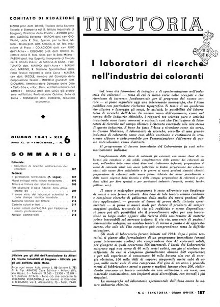 Tinctoria i progressi delle industrie tintorie e tessili