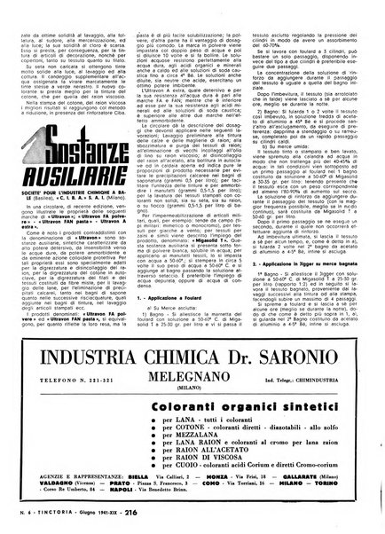 Tinctoria i progressi delle industrie tintorie e tessili