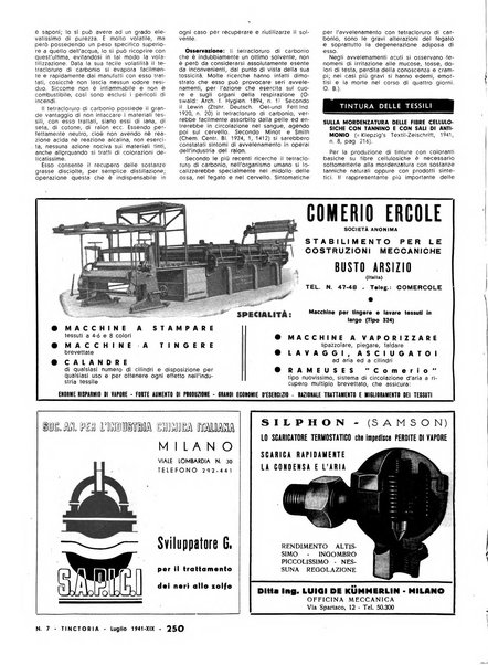 Tinctoria i progressi delle industrie tintorie e tessili