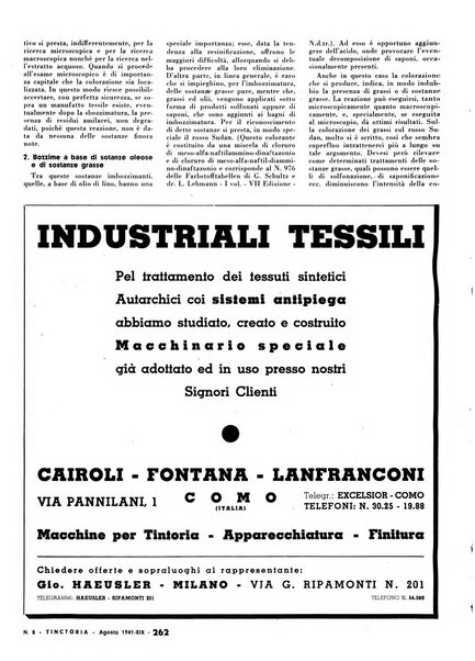 Tinctoria i progressi delle industrie tintorie e tessili