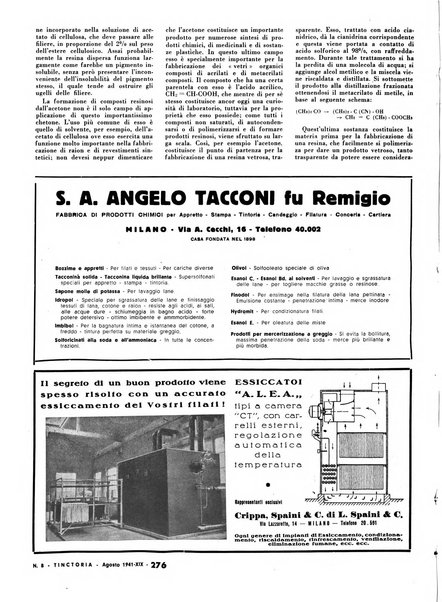 Tinctoria i progressi delle industrie tintorie e tessili