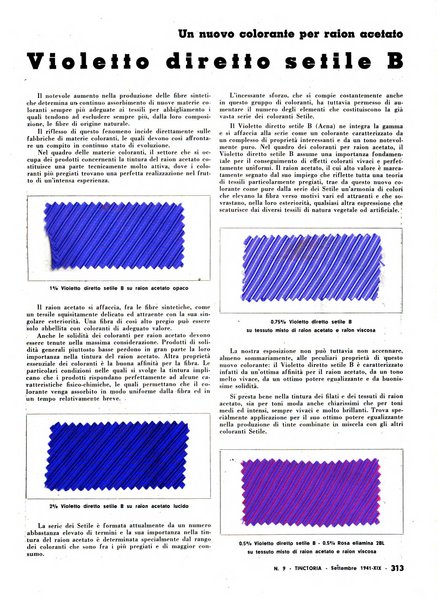 Tinctoria i progressi delle industrie tintorie e tessili