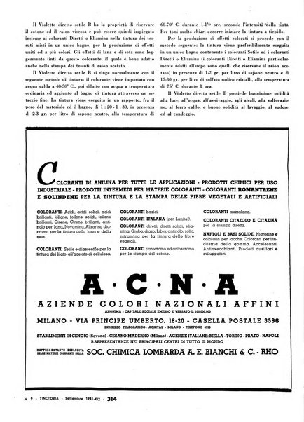 Tinctoria i progressi delle industrie tintorie e tessili