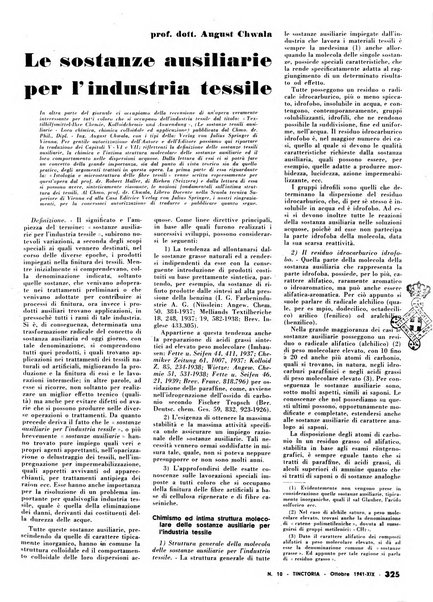 Tinctoria i progressi delle industrie tintorie e tessili