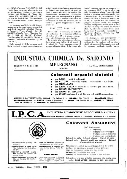 Tinctoria i progressi delle industrie tintorie e tessili