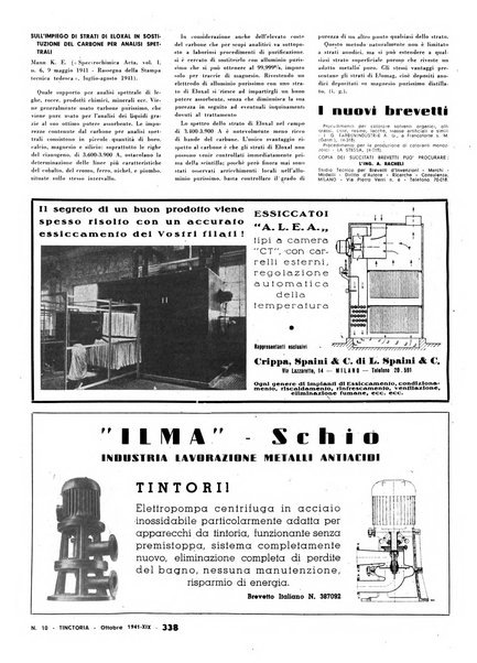 Tinctoria i progressi delle industrie tintorie e tessili