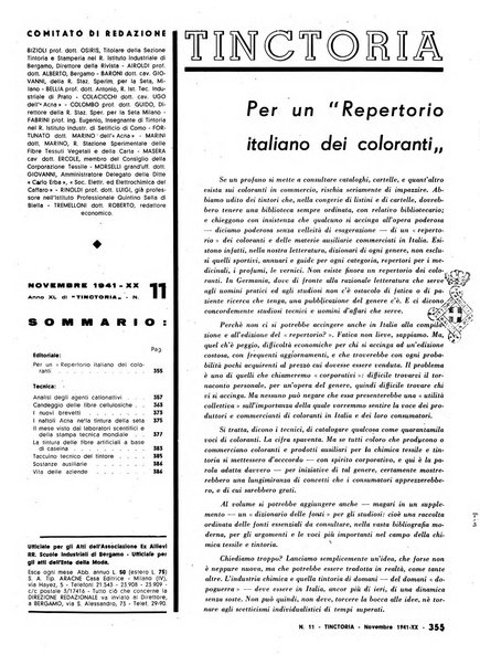 Tinctoria i progressi delle industrie tintorie e tessili