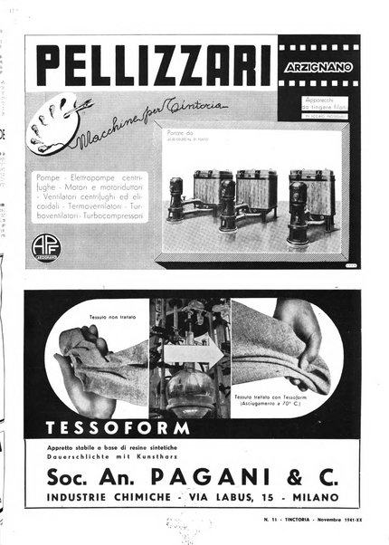 Tinctoria i progressi delle industrie tintorie e tessili