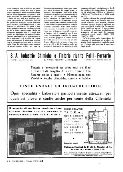 Tinctoria i progressi delle industrie tintorie e tessili