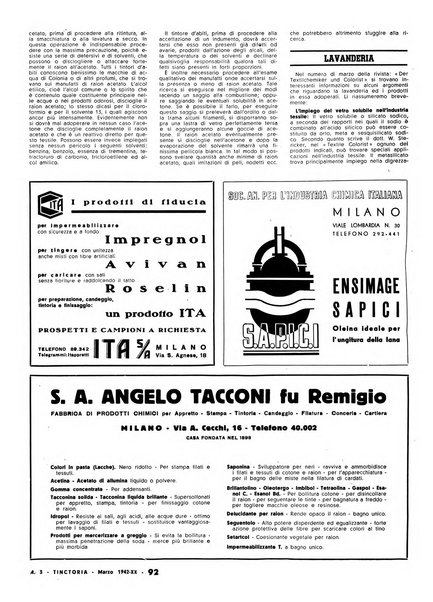 Tinctoria i progressi delle industrie tintorie e tessili