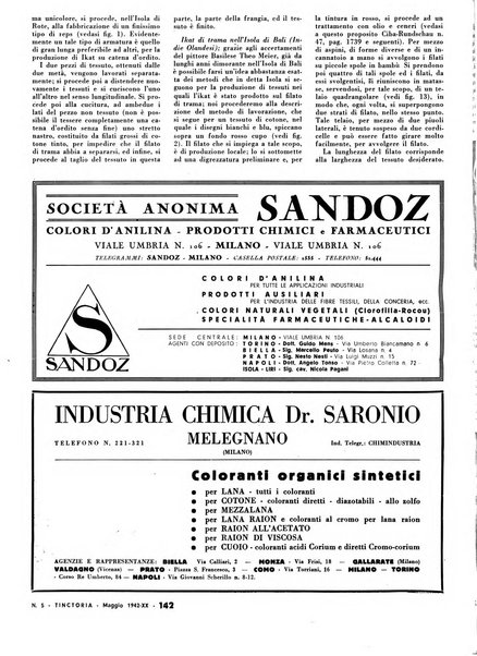 Tinctoria i progressi delle industrie tintorie e tessili