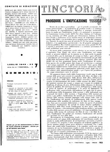 Tinctoria i progressi delle industrie tintorie e tessili